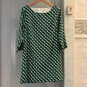 Old Navy Green, Black and White Polka Dot Dress